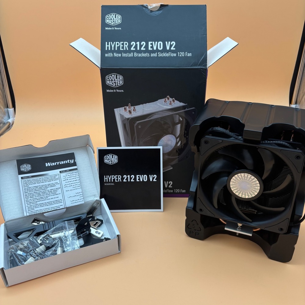 Cooler Master Hyper 212 EVO V2 CPU Air Cooler SickleFlow 120 Fan RR-2V2E-18PK-R1